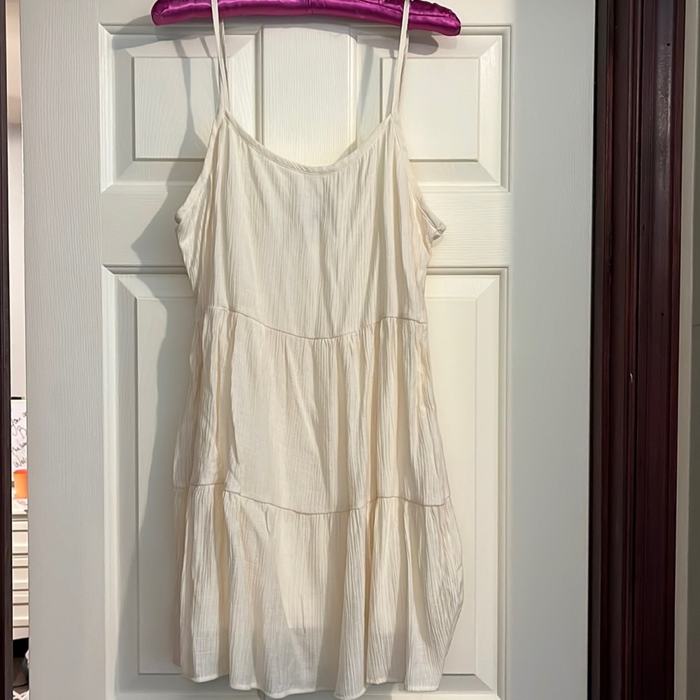 Cream White Mini Dress